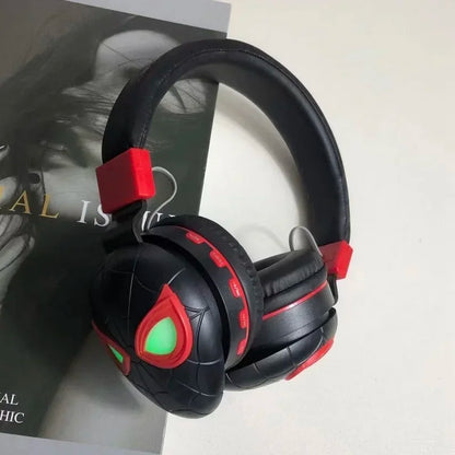Foldable Bluetooth LED Light Spider Man Gaming Headset