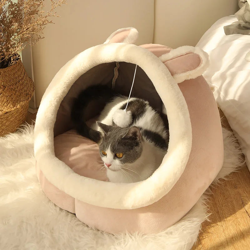 Foldable Cat Sleeping Bed - Washable Pet Bed