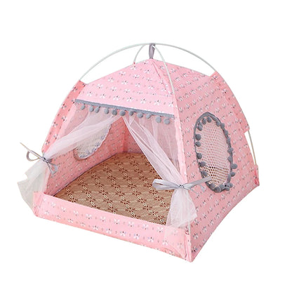 Sweet Princess Foldable Cat Tent Bed