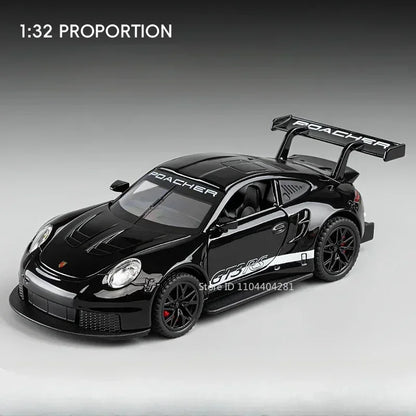 GT3RS Miniatur-Modellauto aus Metallguss mit Gummireifen 