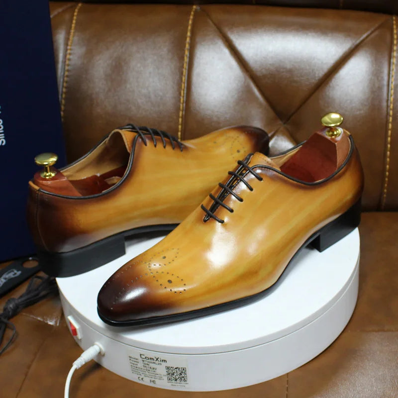 Genuine Leather Oxford Shoes