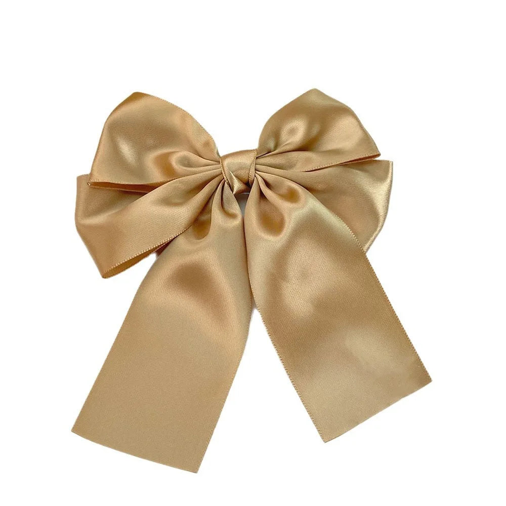 Girl's Lightweight Two-Layer Fabric Bow Hair Clip