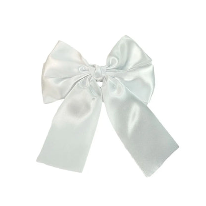 Pince à cheveux nœud papillon en tissu léger double épaisseur pour fille 