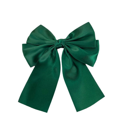 Pince à cheveux nœud papillon en tissu léger double épaisseur pour fille 