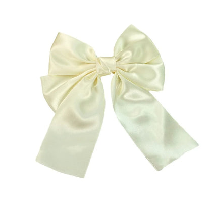 Pince à cheveux nœud papillon en tissu léger double épaisseur pour fille 