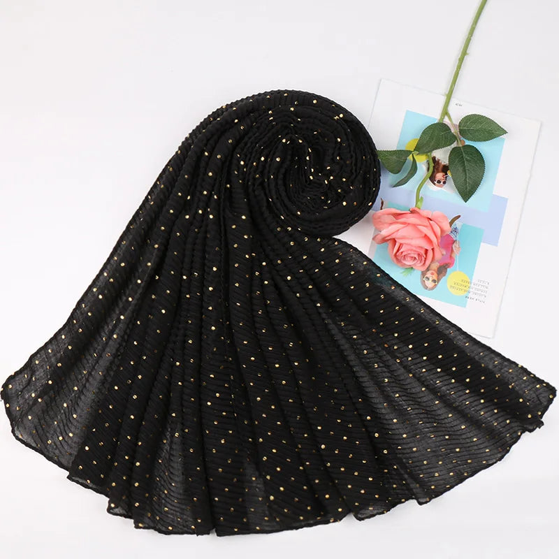 Women's Shimmer Muslim Glitter Ombre Hijab Scarf