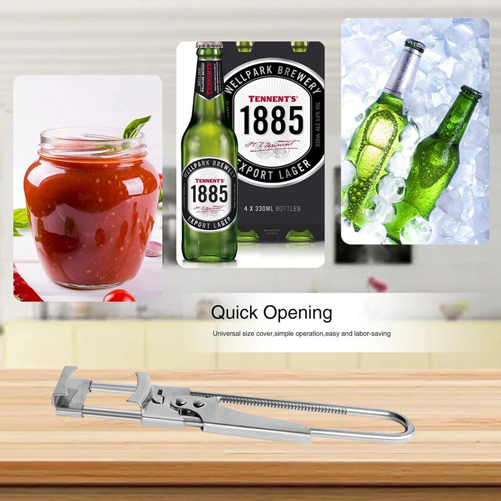 Stainless Steel Multifunctional Gripper Can Opener