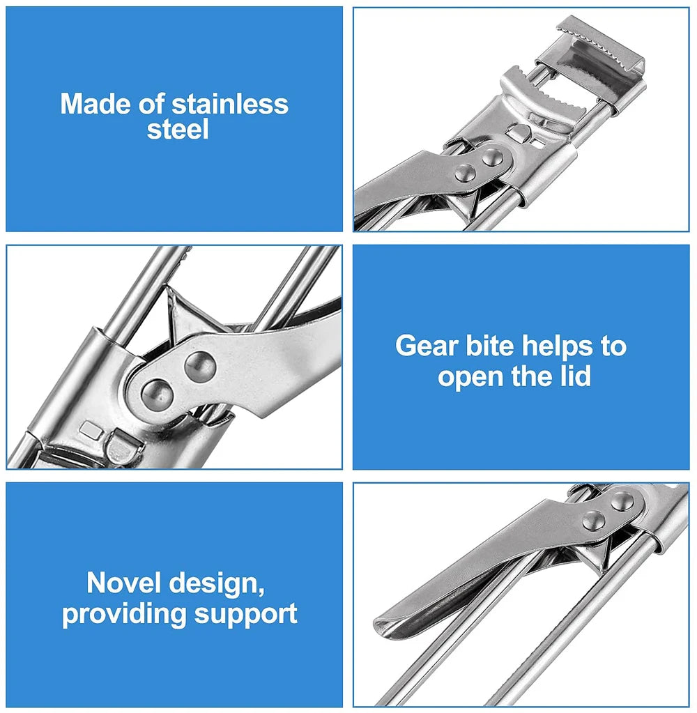 Stainless Steel Multifunctional Gripper Can Opener