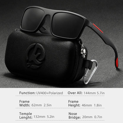 Ultra-Light Rectangular Polarized Photochromic Sunglasses