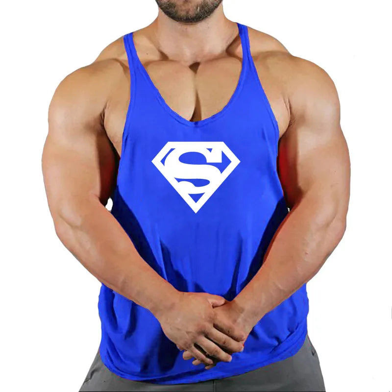 Men's Sleeveless Gym Stringer Tank Top