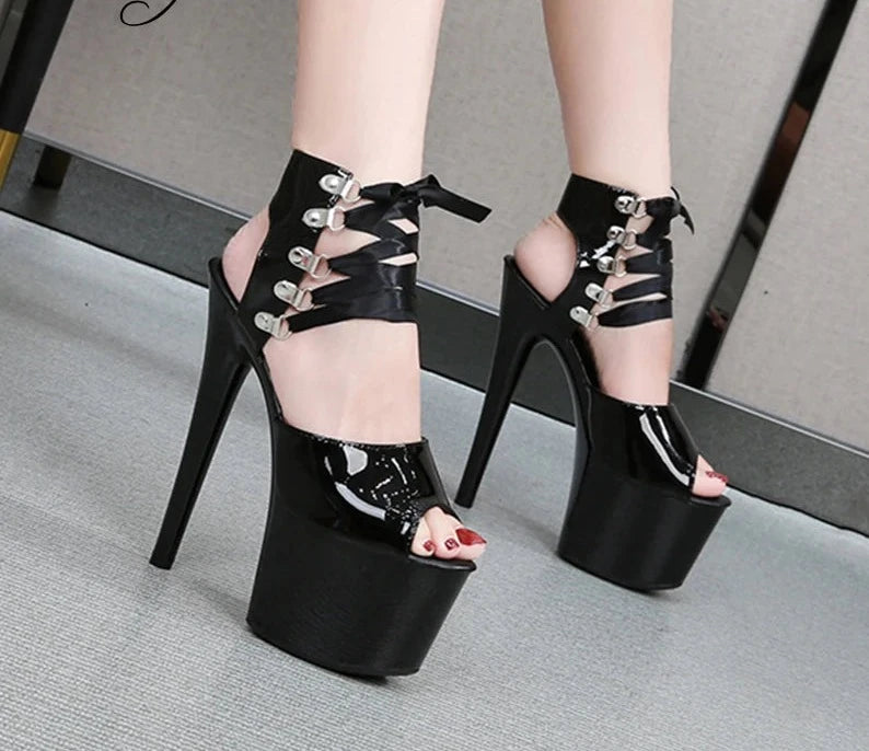 Ankle Strap Pole Dance Sandal