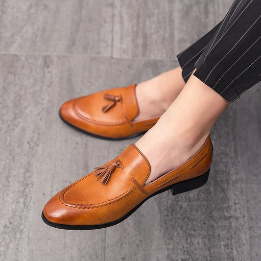 British Style Casual Leather Loafers