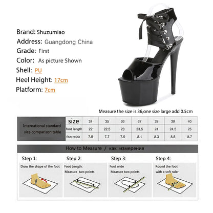 Ankle Strap Pole Dance Sandal