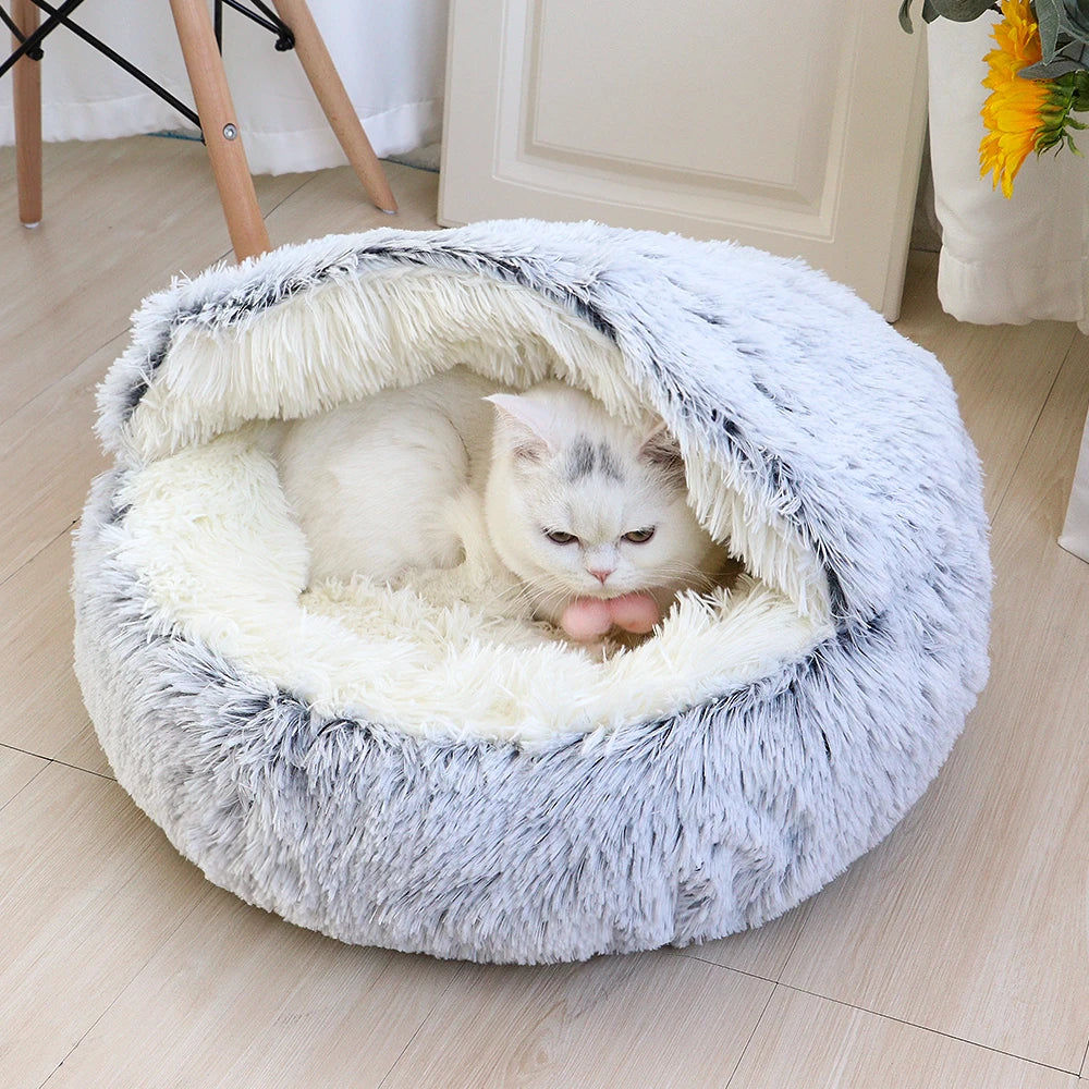 round cat bed