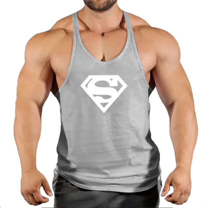 Ärmelloses Gym Stringer-Tanktop für Herren