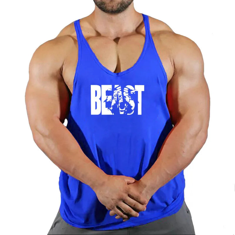 Men's Sleeveless Gym Stringer Tank Top