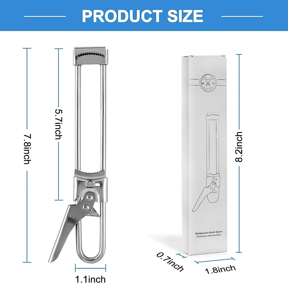 Stainless Steel Multifunctional Gripper Can Opener