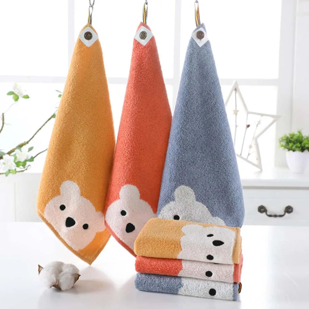 Cute Cartoon Bear Cotton Baby Towels