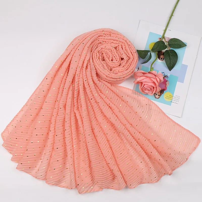 Women's Shimmer Muslim Glitter Ombre Hijab Scarf