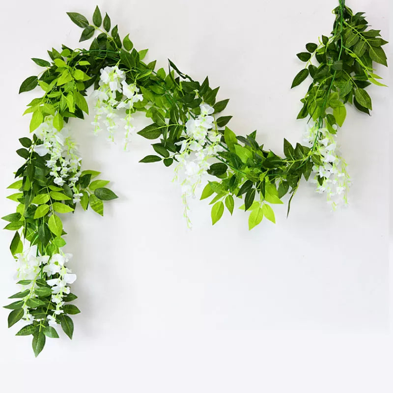 Exquisite 180cm Fake Ivy Wisteria Flowers