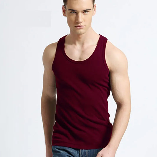 Slim-Fit-Tanktop aus Baumwolle für Herren