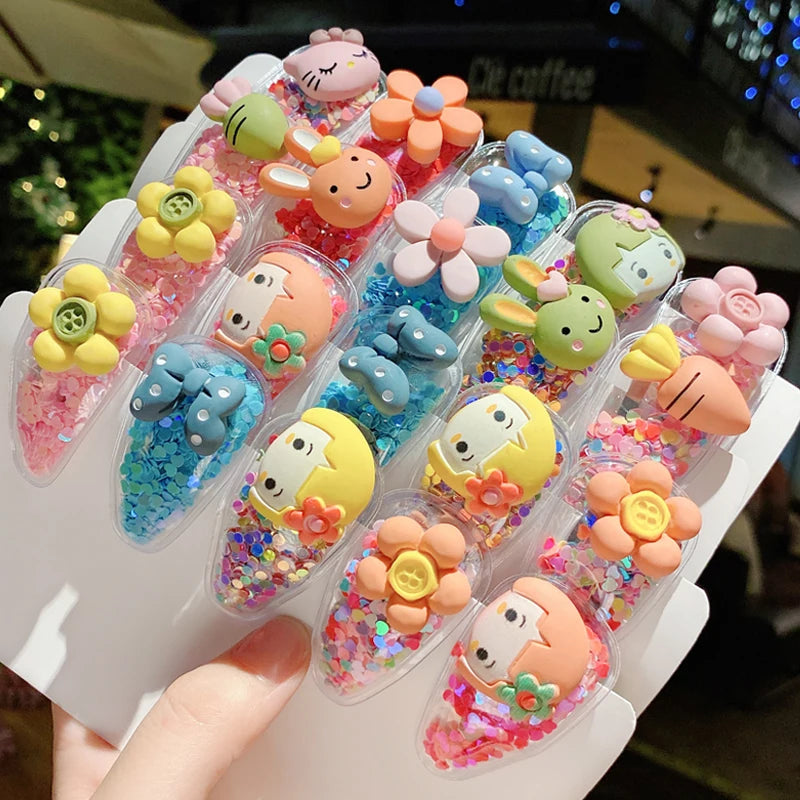 Girls Cartoon Hairpin Set