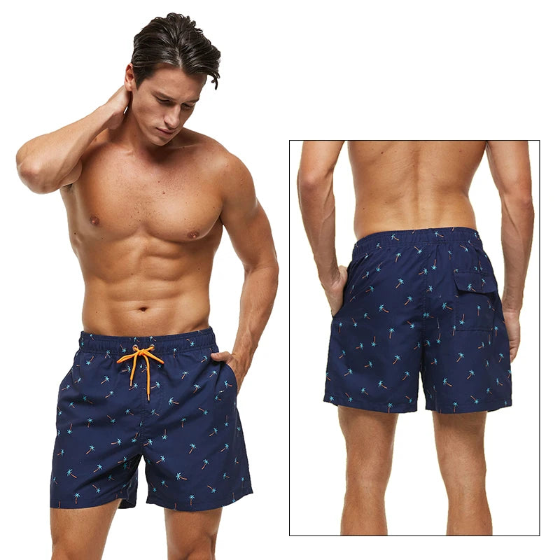 Sommerliche, schnell trocknende Strand-Boardshorts für Herren