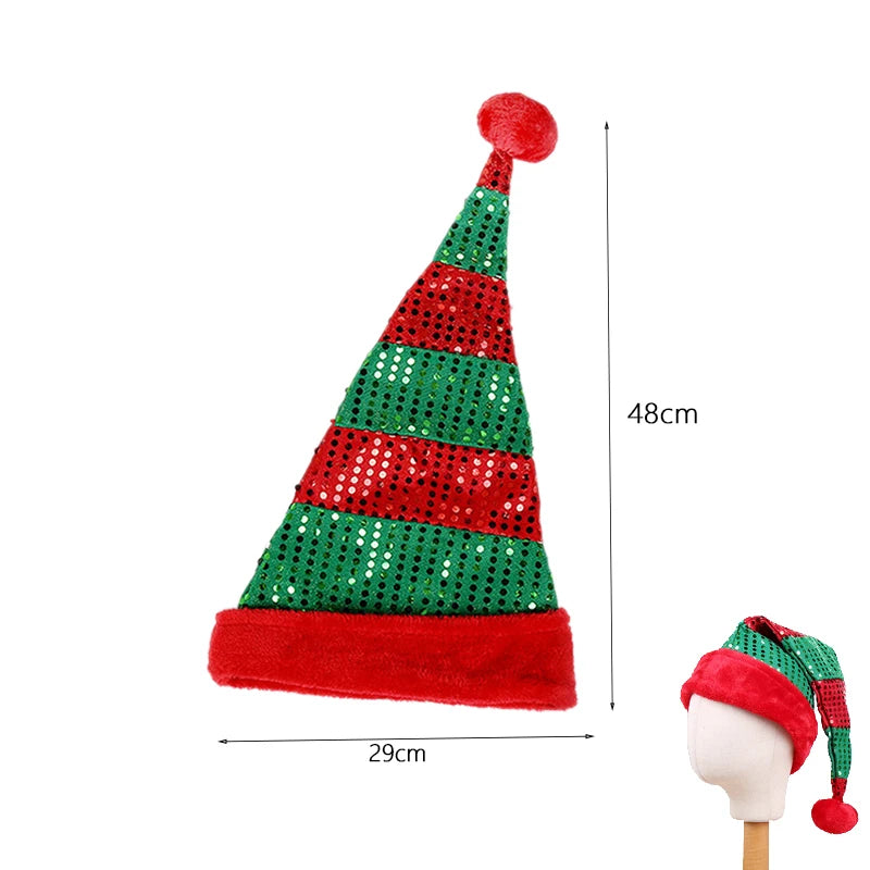 Christmas & Party Decoration Plush Elf Santa Hat