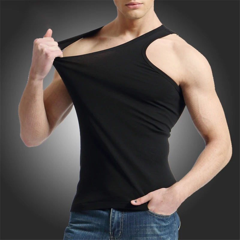 Slim-Fit-Tanktop aus Baumwolle für Herren