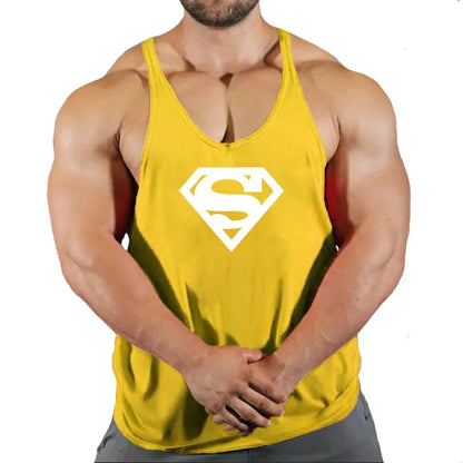 Men's Sleeveless Gym Stringer Tank Top