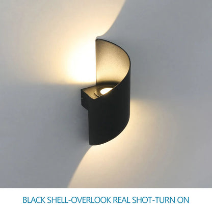 Appliques murales LED nordiques étanches à design spiralé