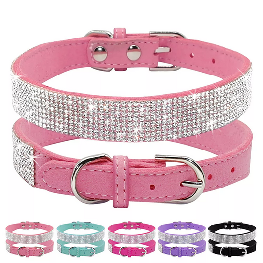 Crystal Glitter Rhinestone Dog Collar