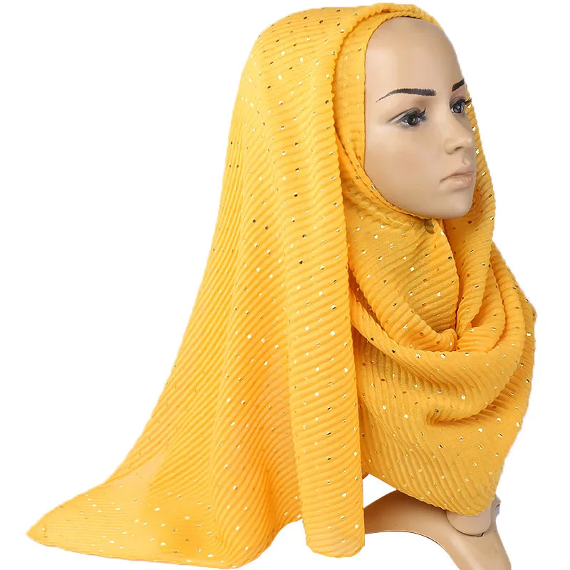 Women's Shimmer Muslim Glitter Ombre Hijab Scarf