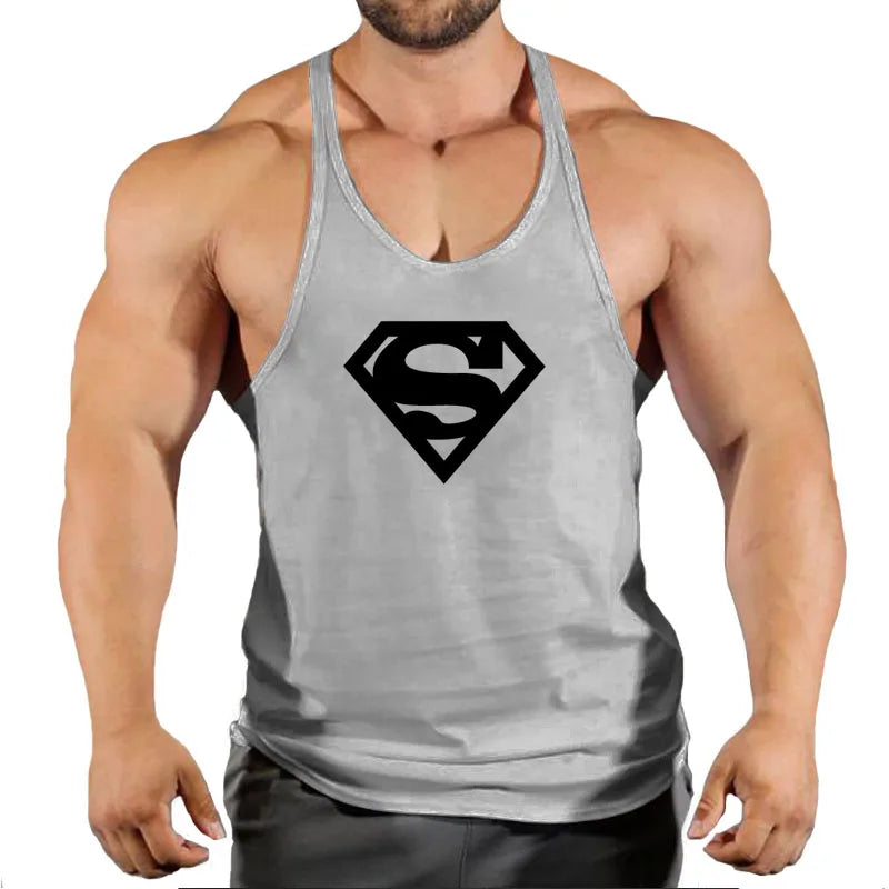 Ärmelloses Gym Stringer-Tanktop für Herren