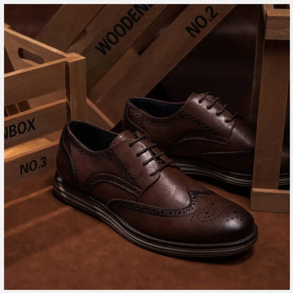 Men's Genuine Leather Lace-up Footwear