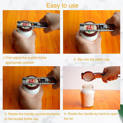 Stainless Steel Multifunctional Gripper Can Opener