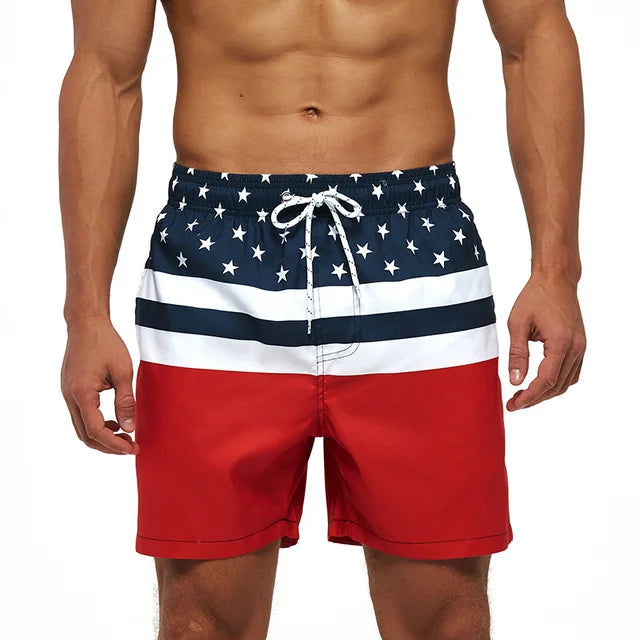 Sommerliche, schnell trocknende Strand-Boardshorts für Herren