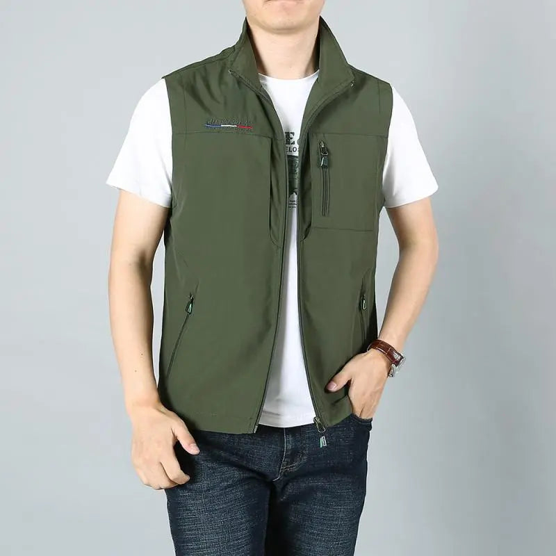 Sleeveless Jackets with Pockets - Men's Jackets