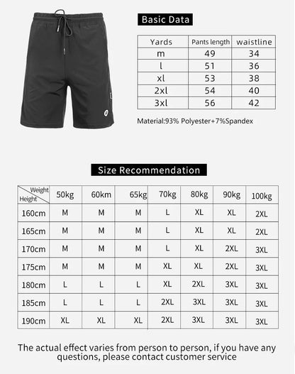 Unisex-Laufshorts aus Spandex