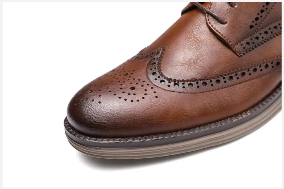 Men's Genuine Leather Lace-up Footwear