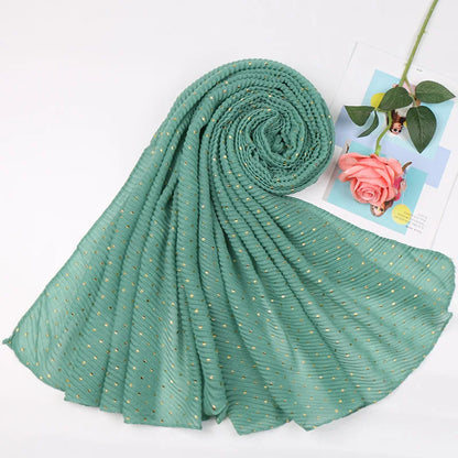 Women's Shimmer Muslim Glitter Ombre Hijab Scarf
