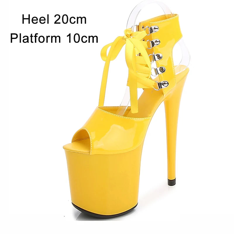 Ankle Strap Pole Dance Sandals