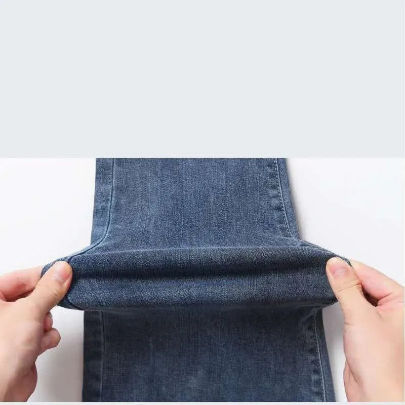 Elastische Bleistiftjeans für Damen mit hoher Taille