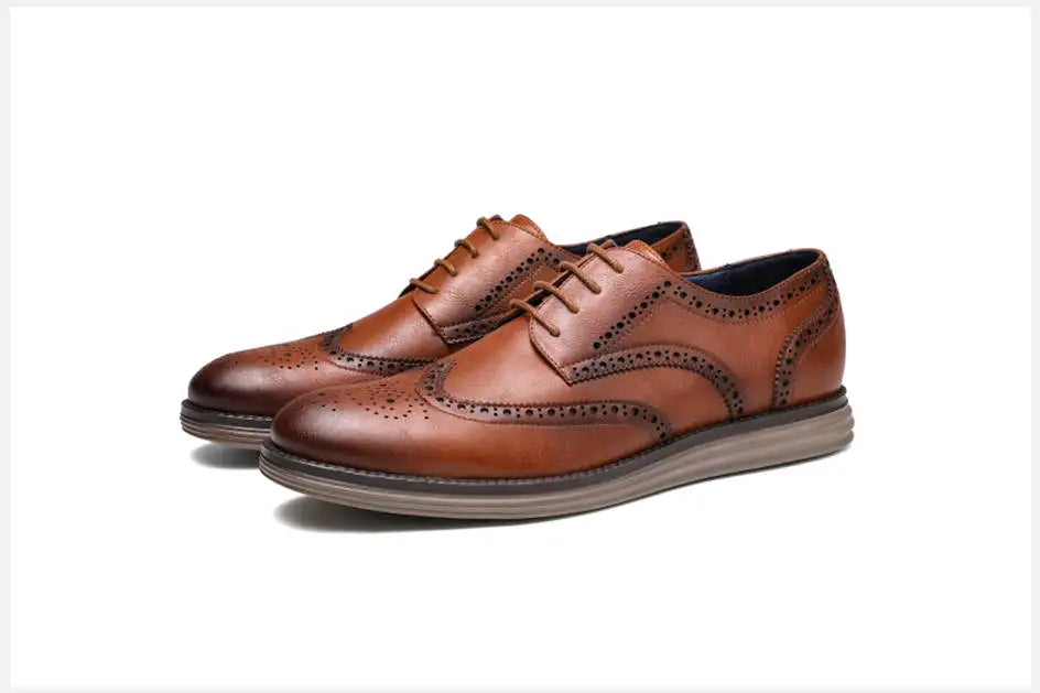 Men's Genuine Leather Lace-up Footwear