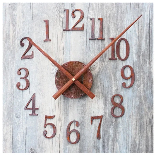 Retro DIY digital cute Reversing wall clock