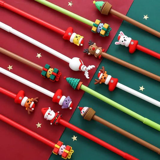 Ensemble de stylos gel de Noël Kawaii
