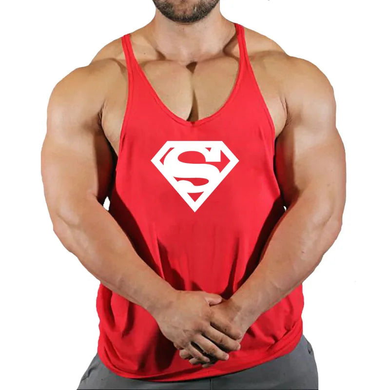 Ärmelloses Gym Stringer-Tanktop für Herren