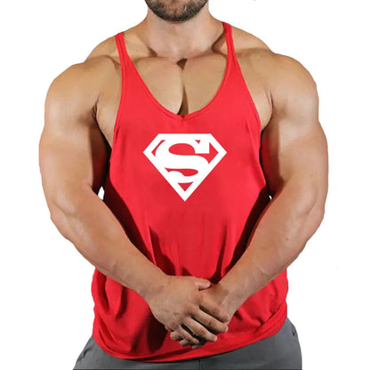 Men's Sleeveless Gym Stringer Tank Top