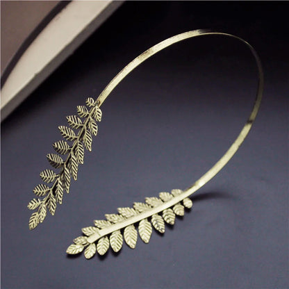 Women's Leaf Design Double Thin Wedding Headband