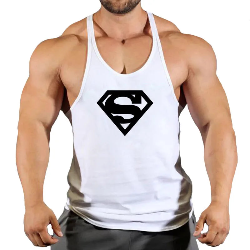 Men's Sleeveless Gym Stringer Tank Top